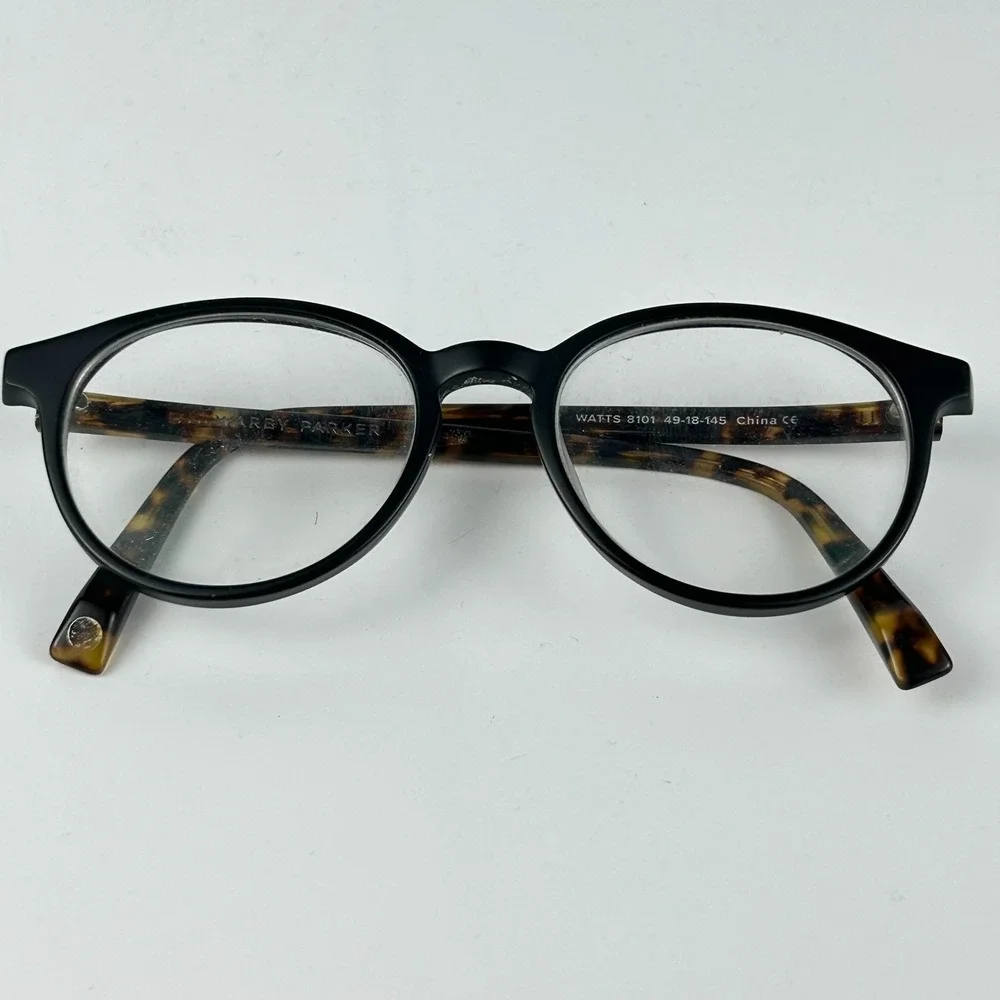 Warby‎ Parker Watts 8101 Unisex Eyeglasses Frame Black Full Rim 49-18-145 mm